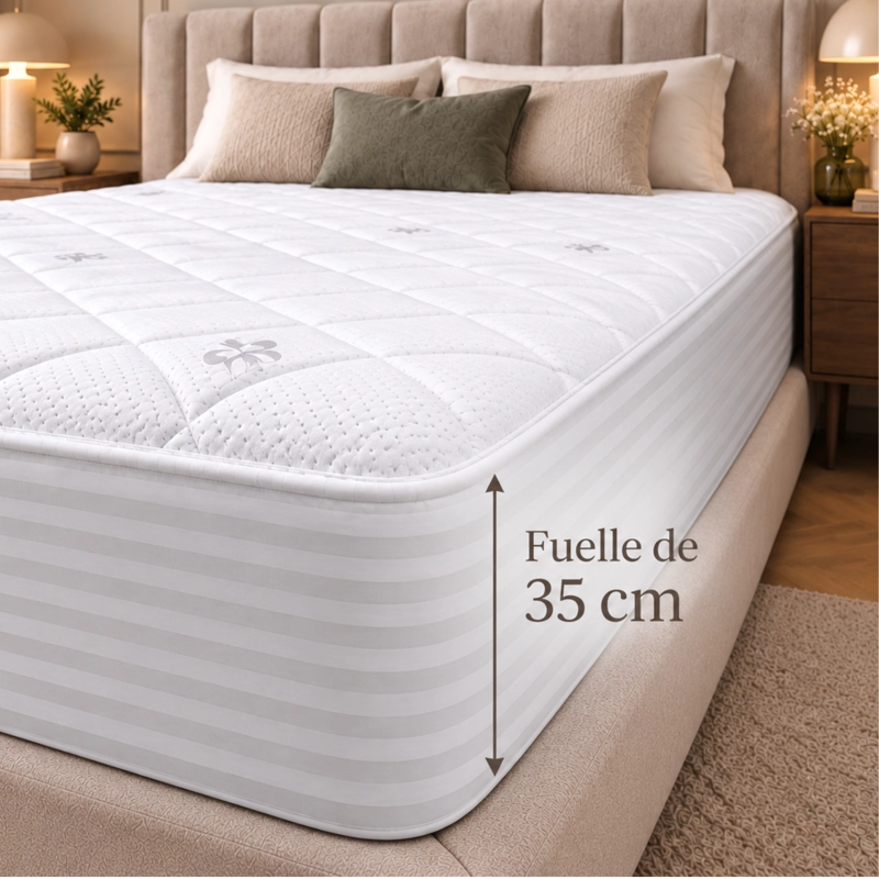 CUBRECOLCHON PROTECTOR IMPERMEABLE AQUABED BLANCO - TAMAÑO KING - 7