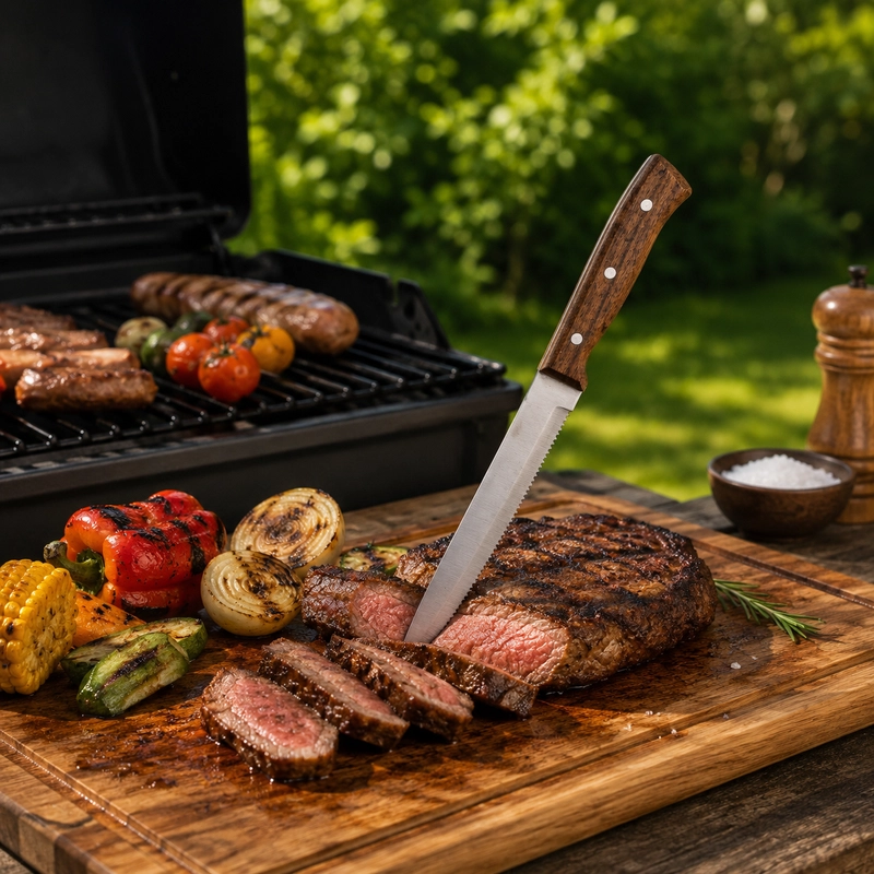 CUCHILLO SIERRA ARTHOME PARA PARRILLA ACERO INOXIDABLE - 2