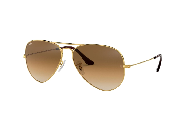 LENTES SOL RAY-BAN AVIATOR GOLD BROWN - 2