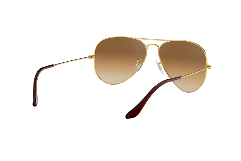 LENTES SOL RAY-BAN AVIATOR GOLD BROWN - 8