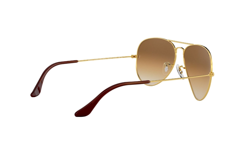 LENTES SOL RAY-BAN AVIATOR GOLD BROWN - 9
