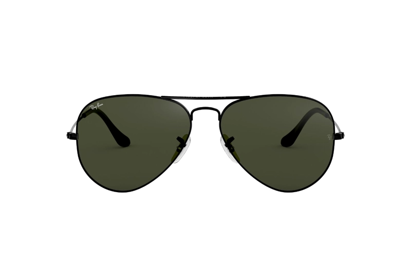 LENTES SOL RAY-BAN AVIATOR NEGRO VERDE - 1
