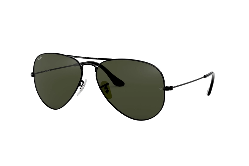 LENTES SOL RAY-BAN AVIATOR NEGRO VERDE - 2