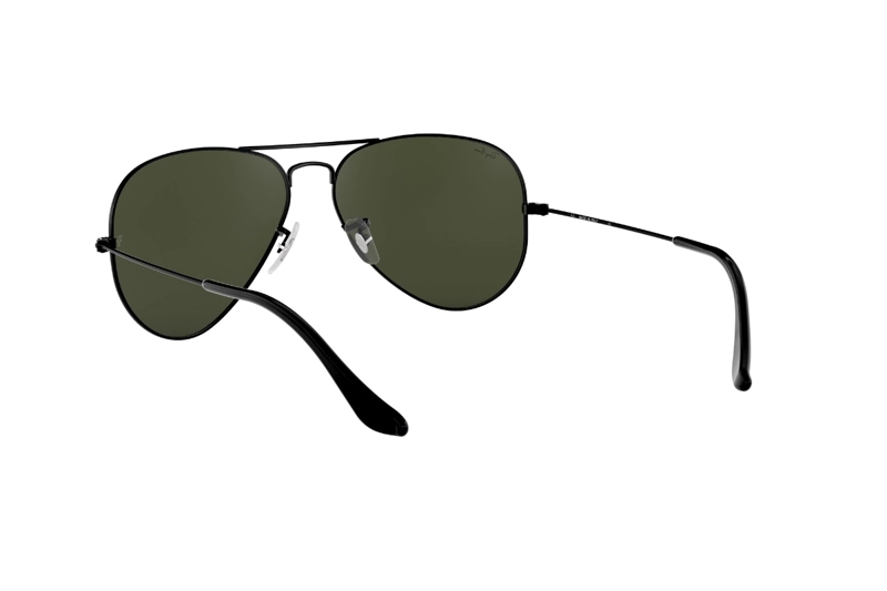 LENTES SOL RAY-BAN AVIATOR NEGRO VERDE - 6