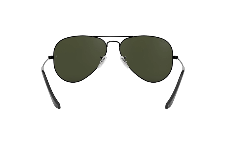 LENTES SOL RAY-BAN AVIATOR NEGRO VERDE - 7