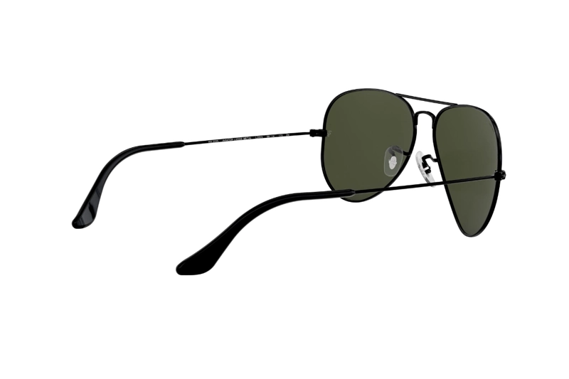 LENTES SOL RAY-BAN AVIATOR NEGRO VERDE - 9