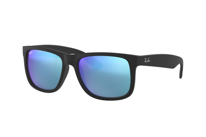 LENTES SOL RAY-BAN JUSTIN NEGRO ESPEJADOS - 2