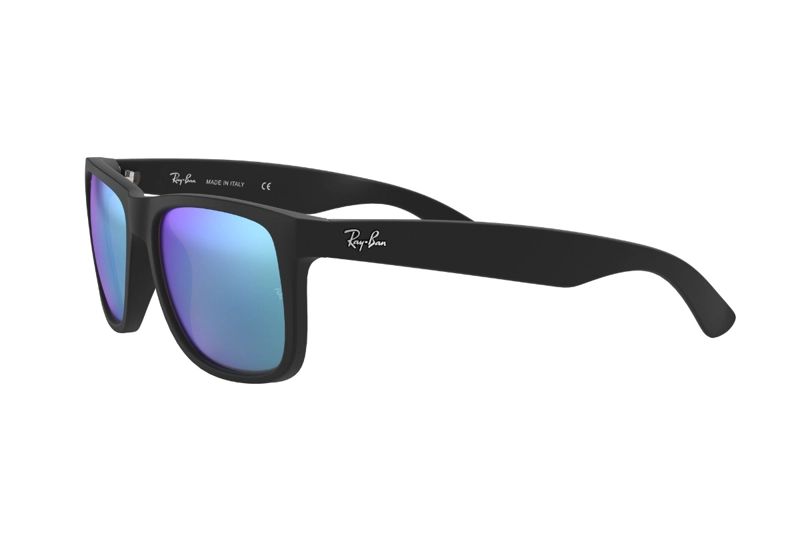 LENTES SOL RAY-BAN JUSTIN NEGRO ESPEJADOS - 3