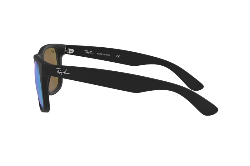 LENTES SOL RAY-BAN JUSTIN NEGRO ESPEJADOS - 4