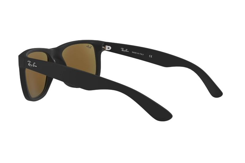 LENTES SOL RAY-BAN JUSTIN NEGRO ESPEJADOS - 5