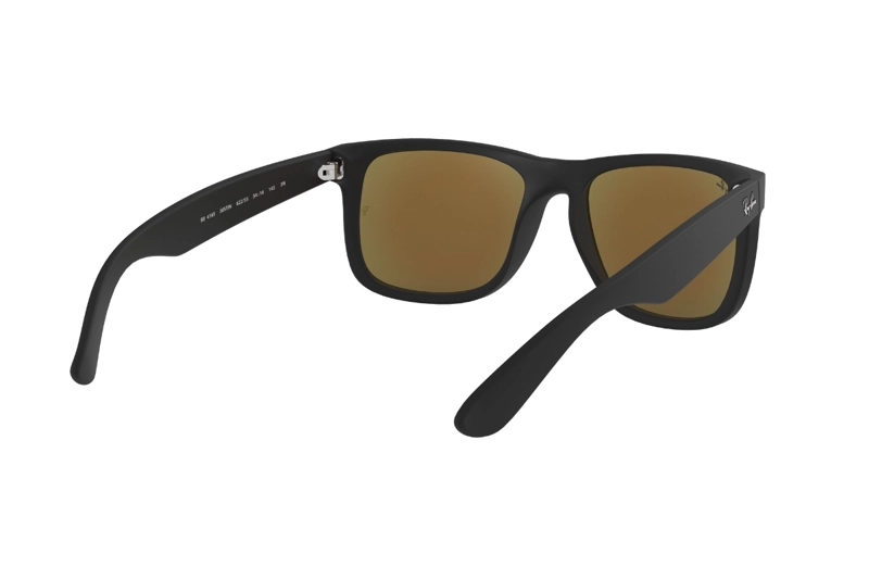 LENTES SOL RAY-BAN JUSTIN NEGRO ESPEJADOS - 7