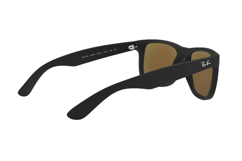 LENTES SOL RAY-BAN JUSTIN NEGRO ESPEJADOS - 8