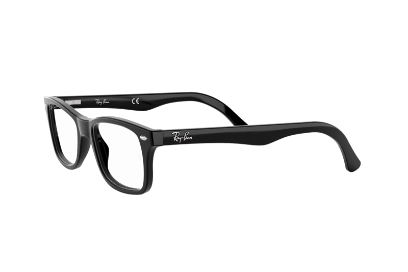 LENTES RAY-BAN ÓPTICOS NEGRO PULIDO ÓPTICAL - 3