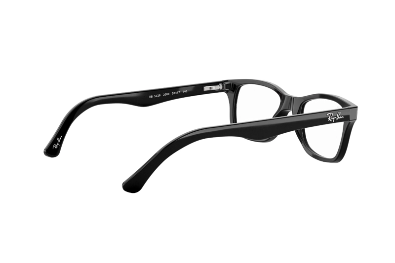 LENTES RAY-BAN ÓPTICOS NEGRO PULIDO ÓPTICAL - 9