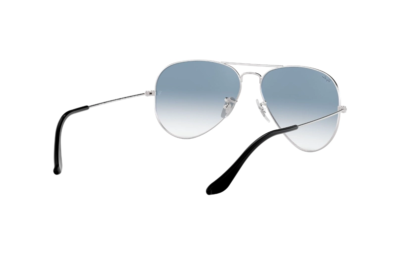 LENTES DE SOL AVIATOR SILVER BLUE RAY-BAN - 8