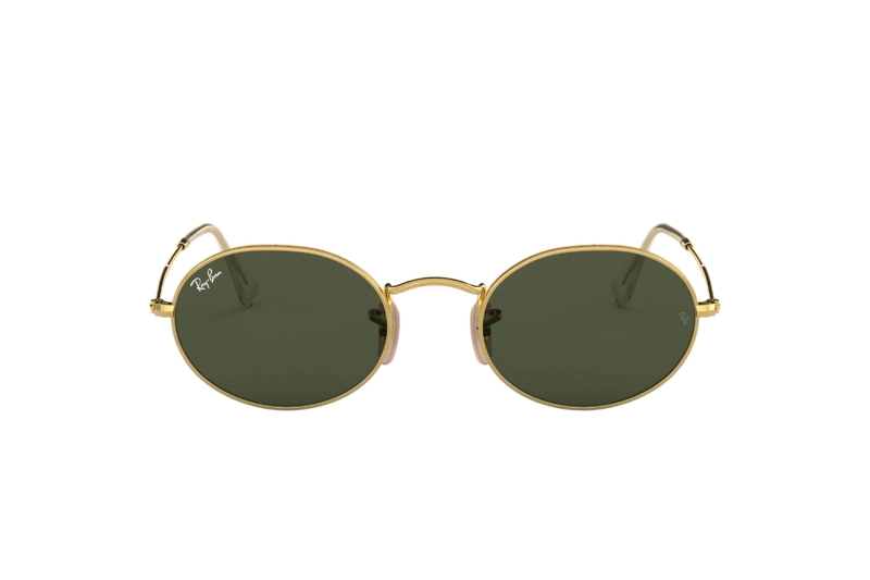 LENTES SOL RAY-BAN OVAL GOLD GREEN - 1