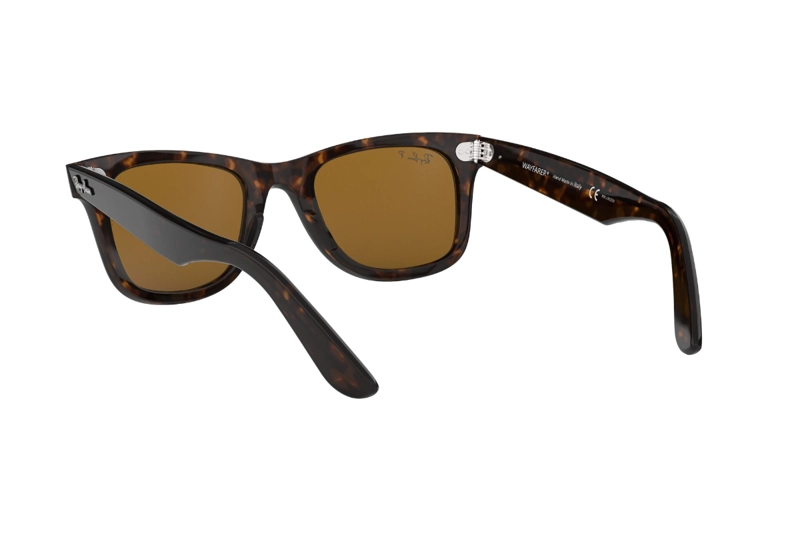 LENTES SOL RAY-BAN WAYFARER HAVANA POLARIZADOS - 6