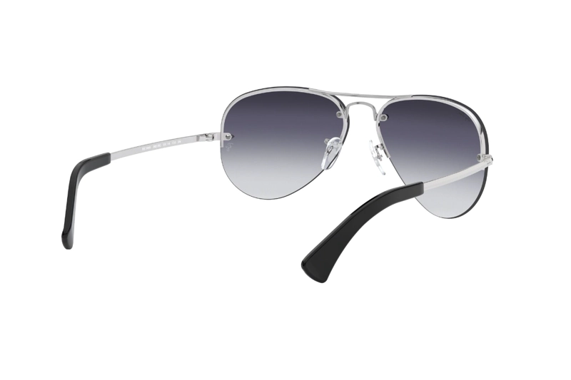 LENTES SOL RAY-BAN ICONIC AVIATOR SILVER - 8