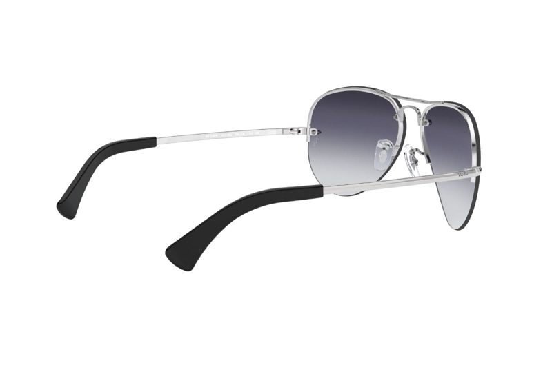 LENTES SOL RAY-BAN ICONIC AVIATOR SILVER - 9