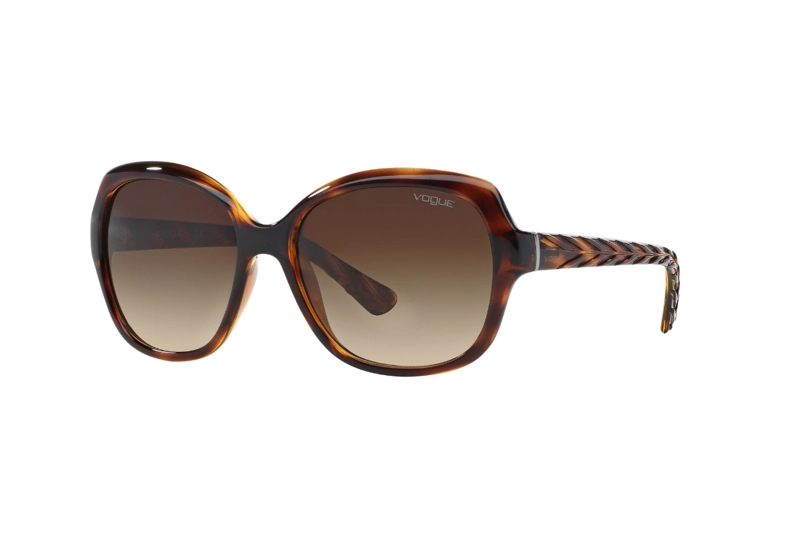 LENTES SOL VOGUE STRIPED DARK HAVANA EYEWEAR - 2