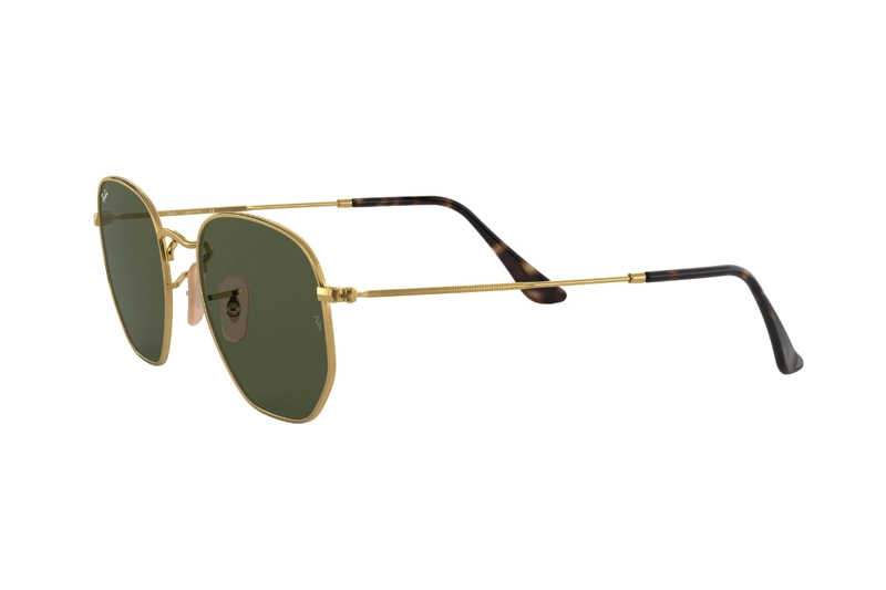 LENTES SOL RAY-BAN HEXAGONAL GOLD GREEN - 3