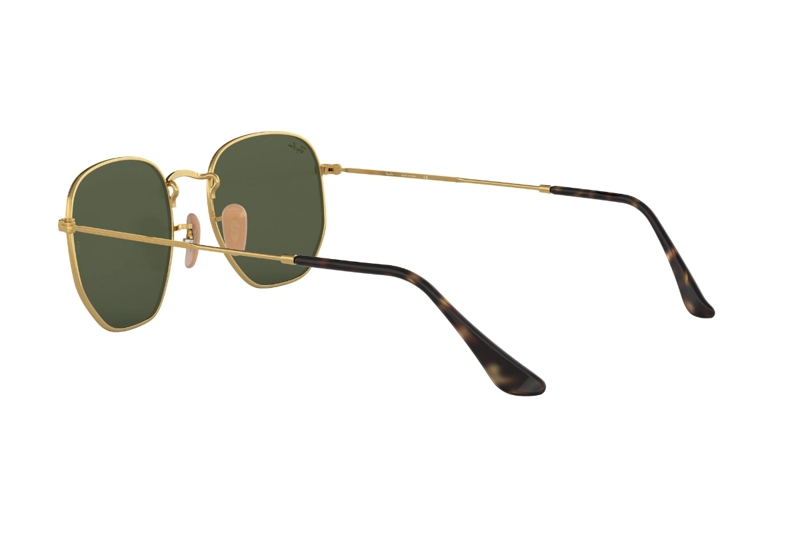 LENTES SOL RAY-BAN HEXAGONAL GOLD GREEN - 5