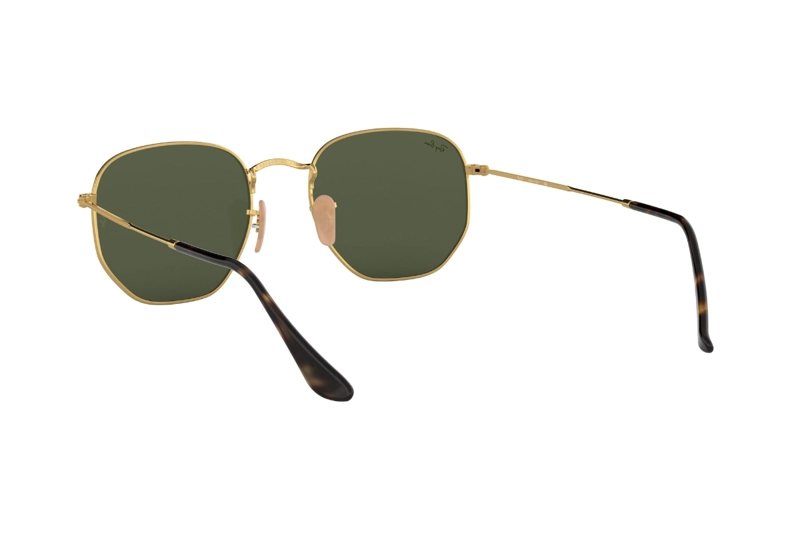 LENTES SOL RAY-BAN HEXAGONAL GOLD GREEN - 6