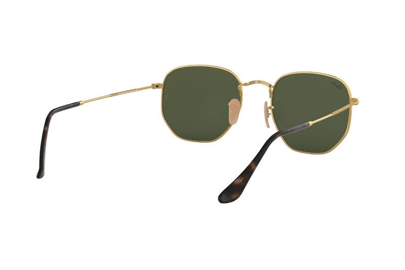 LENTES SOL RAY-BAN HEXAGONAL GOLD GREEN - 8