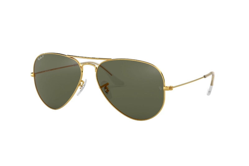 LENTES SOL RAY-BAN AVIATOR CLASSIC LEGEND GOLD POLARIZADOS - 2