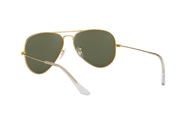 LENTES SOL RAY-BAN AVIATOR CLASSIC LEGEND GOLD POLARIZADOS - 6