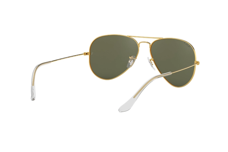LENTES SOL RAY-BAN AVIATOR CLASSIC LEGEND GOLD POLARIZADOS - 8