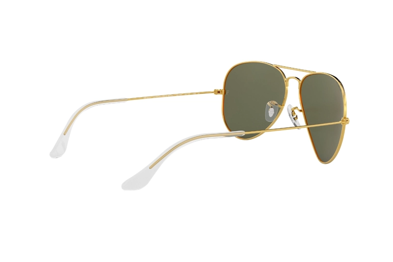 LENTES SOL RAY-BAN AVIATOR CLASSIC LEGEND GOLD POLARIZADOS - 9