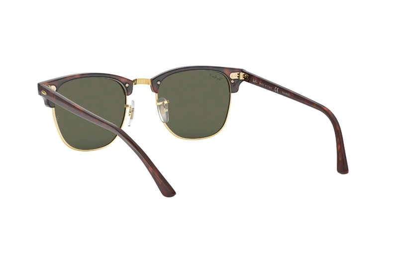 LENTES SOL RAY-BAN CLUBMASTER RED HAVANA POLARIZADOS - 6