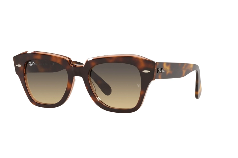 LENTES SOL RAY-BAN STATE STREET HAVANA ON PINK - 2