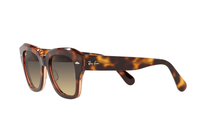 LENTES SOL RAY-BAN STATE STREET HAVANA ON PINK - 3