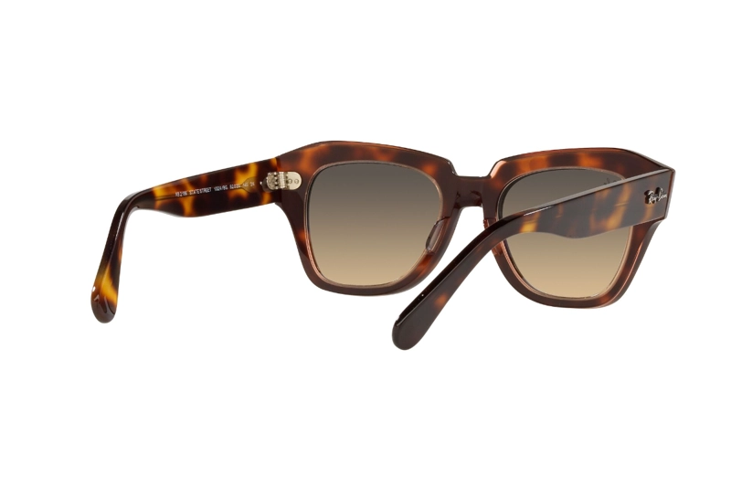 LENTES SOL RAY-BAN STATE STREET HAVANA ON PINK - 8