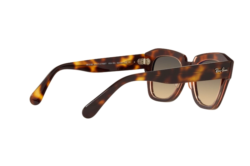 LENTES SOL RAY-BAN STATE STREET HAVANA ON PINK - 9