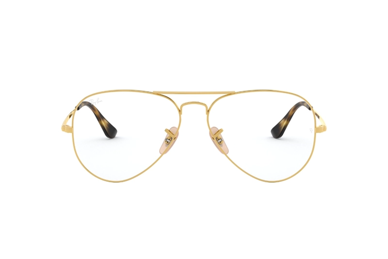 LENTES RAY-BAN ÓPTICOS AVIATOR DORADO ÓPTICAL - 1