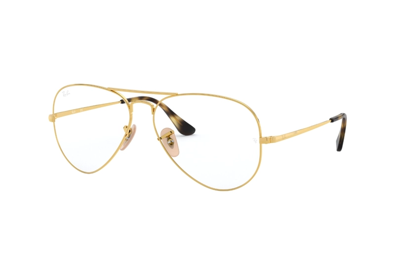 LENTES RAY-BAN ÓPTICOS AVIATOR DORADO ÓPTICAL - 2
