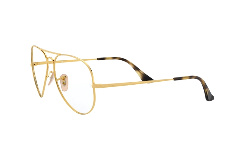 LENTES RAY-BAN ÓPTICOS AVIATOR DORADO ÓPTICAL - 3