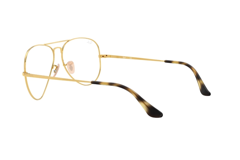LENTES RAY-BAN ÓPTICOS AVIATOR DORADO ÓPTICAL - 5