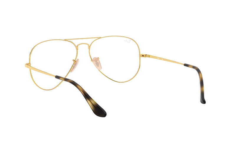 LENTES RAY-BAN ÓPTICOS AVIATOR DORADO ÓPTICAL - 6
