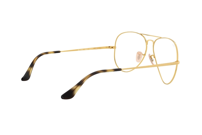 LENTES RAY-BAN ÓPTICOS AVIATOR DORADO ÓPTICAL - 9