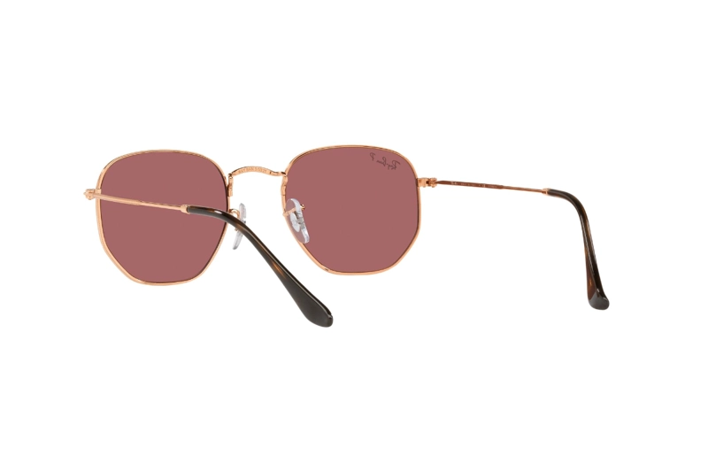 LENTES DE SOL HEXAGONAL ROSE GOLD POLARIZADOS RAY-BAN - 6