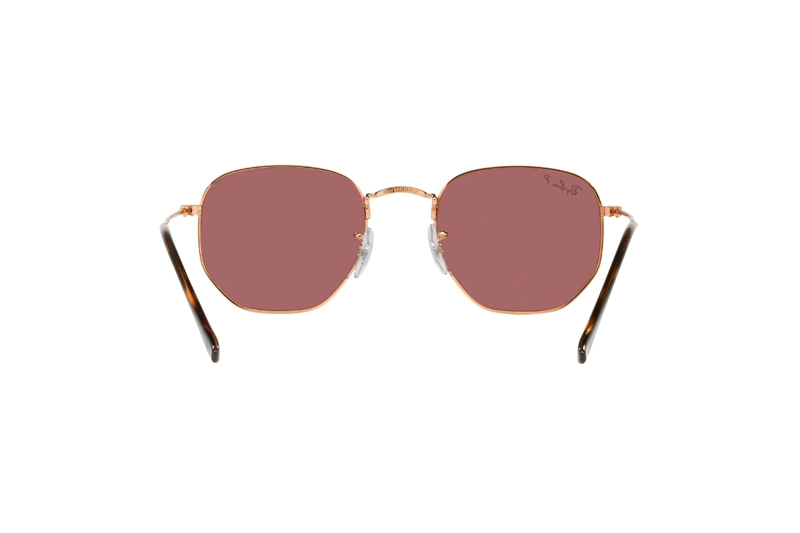 LENTES DE SOL HEXAGONAL ROSE GOLD POLARIZADOS RAY-BAN - 7