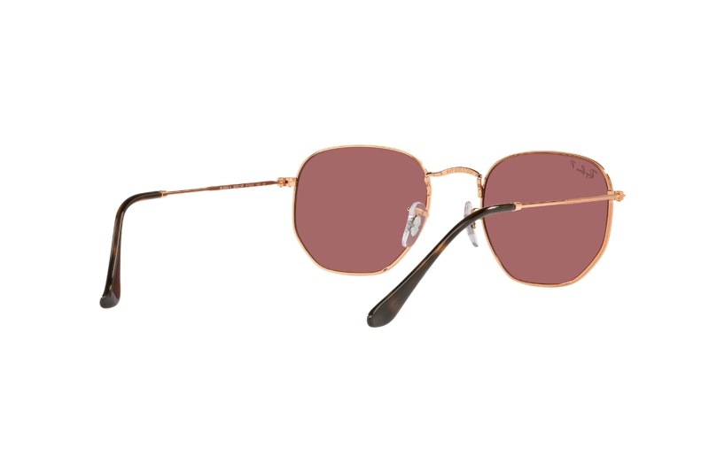 LENTES DE SOL HEXAGONAL ROSE GOLD POLARIZADOS RAY-BAN - 8