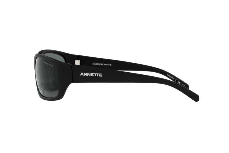 LENTES SOL ARNETTE UKA-UKA MATTE BLACK POLARIZADOS SUSTENTABLE - 4
