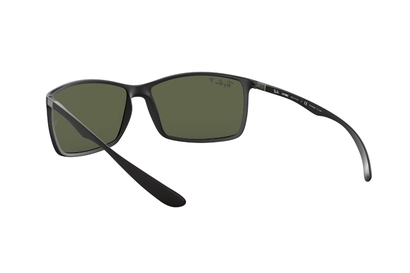 LENTES SOL RAY-BAN LITEFORCE MATTE BLACK POLARIZADOS - 6