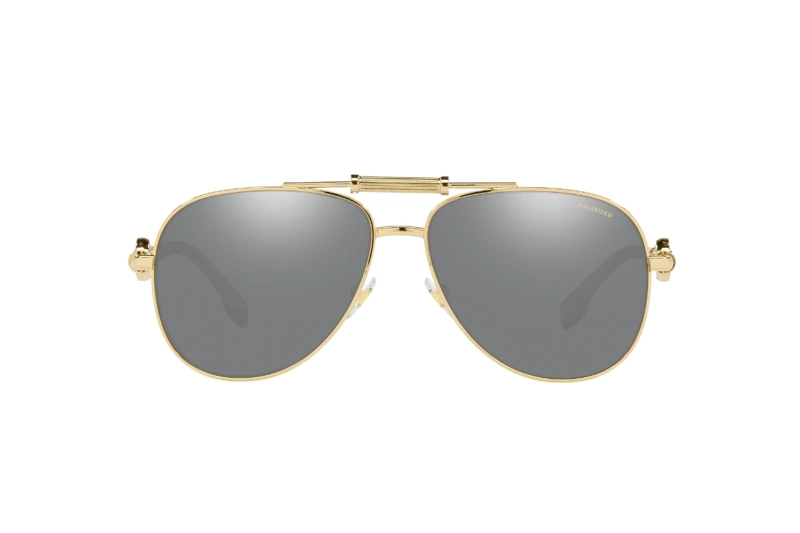 LENTES DE SOL GRIS ESPEJADO POLARIZADOS VERSACE - 2