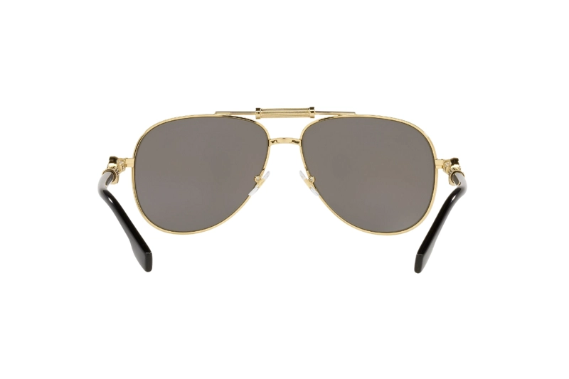 LENTES DE SOL GRIS ESPEJADO POLARIZADOS VERSACE - 4